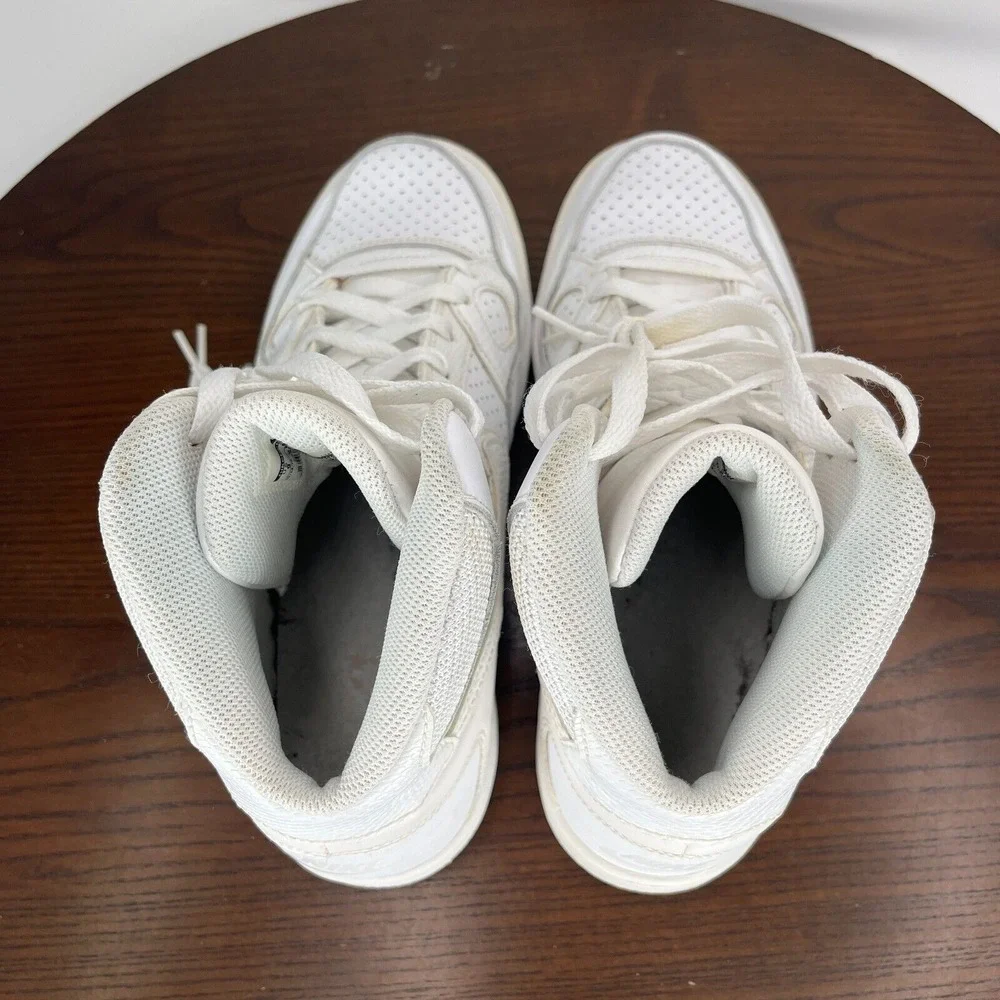 Nike Son of Force Mid Shoes‎ Women's 9 Triple White Athletic Sneakers 616303-115